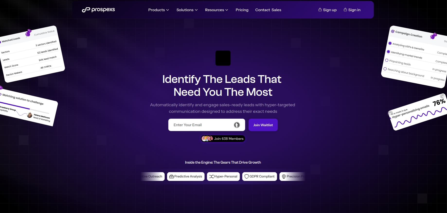 Prospexs - AI Based Lead Generation